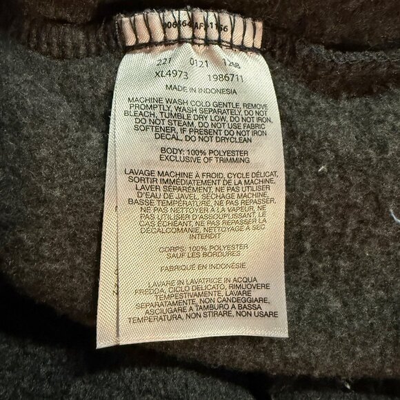 Columbia Mount Canyon Fleece Pullover Women’s Large Black/Gray Snap EUC - Picture 6 of 8